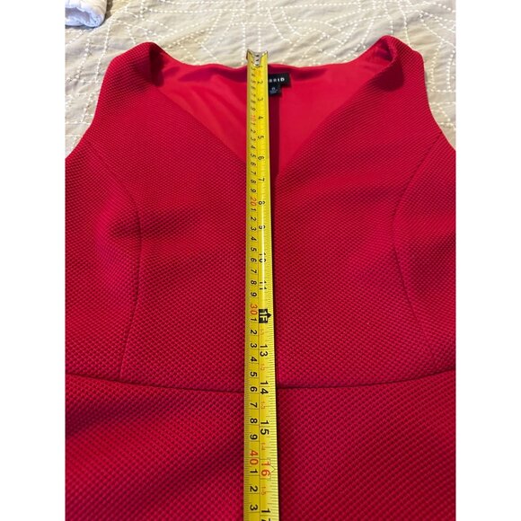 Torrid Sexy Red Sleeveless A-Line flare textured Dress woman’s 0 rockabilly BBW - Picture 9 of 16